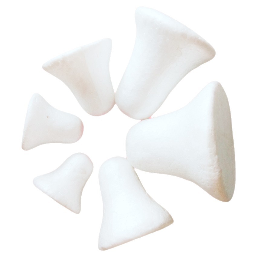 Foam Ball Source Factory Christmas Tree Pendant Clock White Embryo Christmas Tree Accessories General Creative Christmas Foam Bell