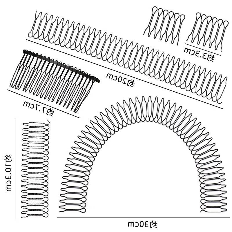 Titanium Steel Hair Accessories Hair Breaking and Finishing Artifact Three-Piece Set Invisible Head Clip Children's Hairband Hairpin