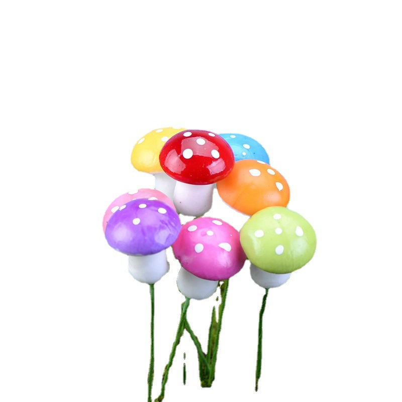 Simulation Plant Foam Mushroom Color Mushroom Small Mushroom Micro Landscape Bonsai Ornaments Accessories