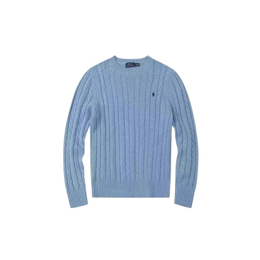 Amazon AliExpress Amazon Supply Autumn and Winter Crewneck Pullover Sweater Couple Pony Twist Knitted Wool