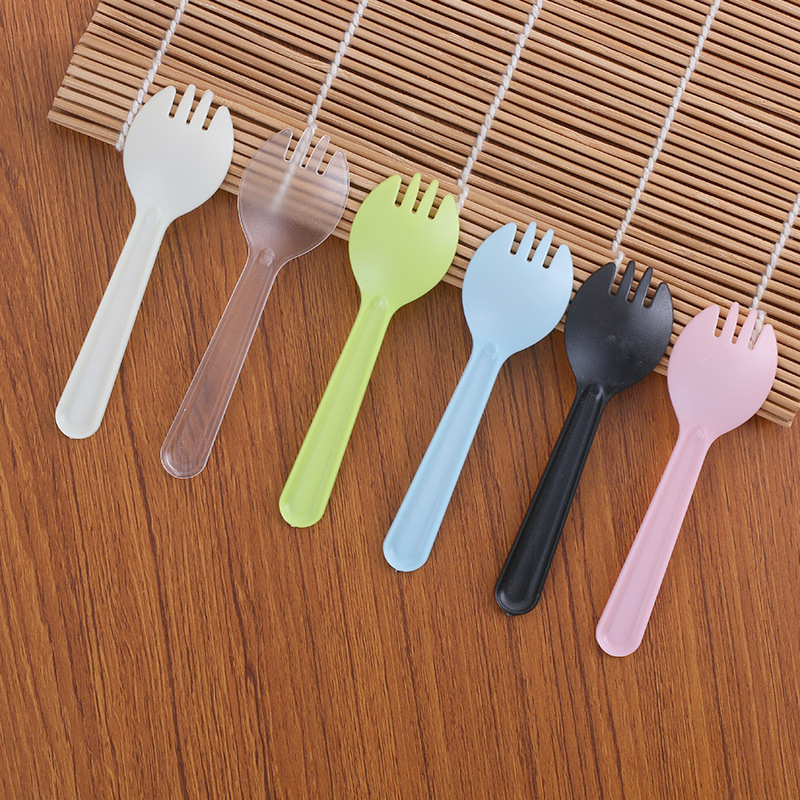 Disposable plastic spoon independent packaging wholesale take-out packaging rice spoon soup spoon porridge spoon dessert spoon small spoon