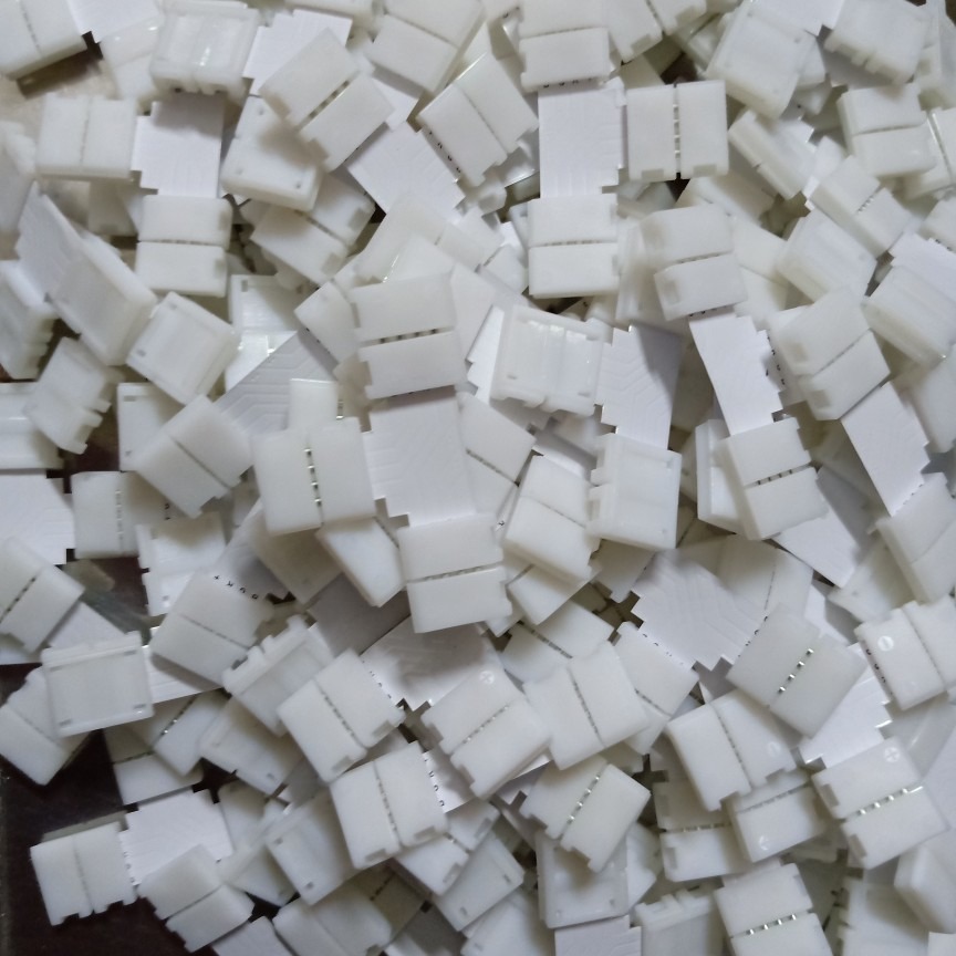 4P Light Strip Row Pin 2.54 Light Strip Solderless Connector 10mm Docking Connector Solderless Buckle Rgb Light Strip