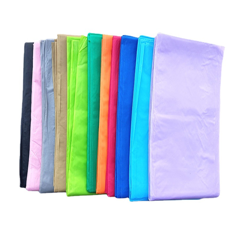 Cross-border disposable solid color tablecloth PEVA plastic tablecloth hotel restaurant disposable birthday party scene layout