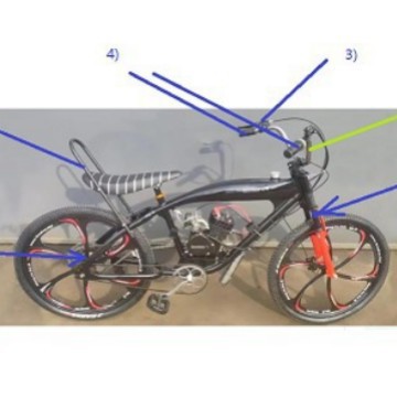 Алюминиевый сплав, 3.4 литра, двухтактный, четырехтактный универсальный велосипед