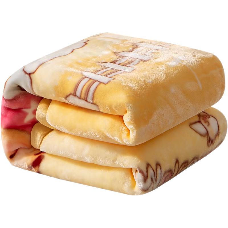 Baby Blanket, Kindergarten Student Blanket, Double-Layer Thickened Cloud Blanket, Baby Blanket, Children's Autumn and Winter Nap Quilt