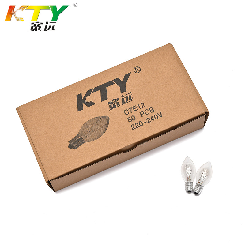 C7E12 New tungsten wire night light bubble clear refrigerator indicator light aromatherapy lamp heating tungsten wire bulb wholesale