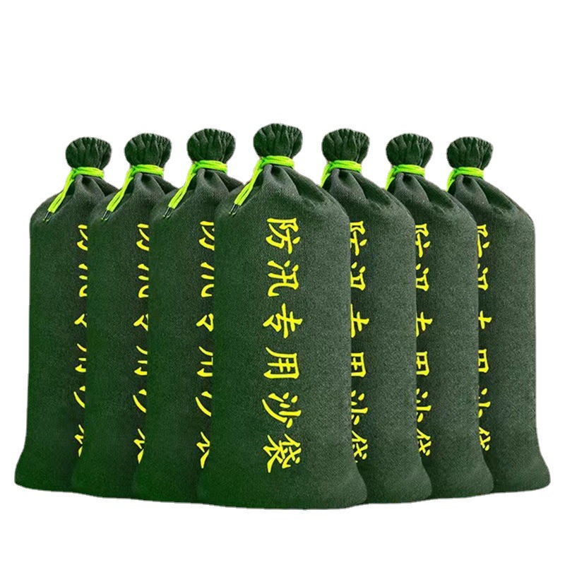 Flood-Proof Sandbags, Shopping Malls, Schools, Garage Water-Blocking Drawstring Sandbags, Factory Station Reinforced River Embankment Flood-Proof Sandbags