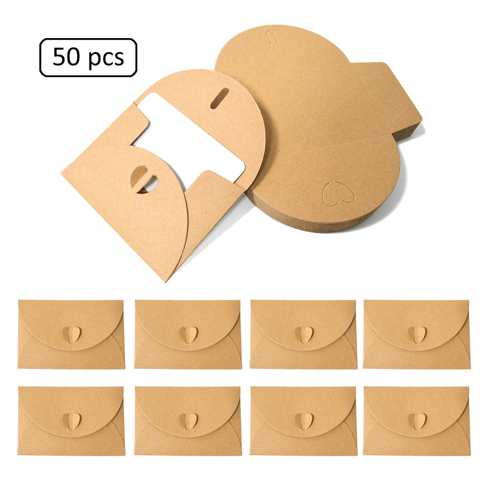 Популярная свадебная конвертная коробка в винтажном стиле из крафт-бумаги, поздравительная открытка, креативная упаковка