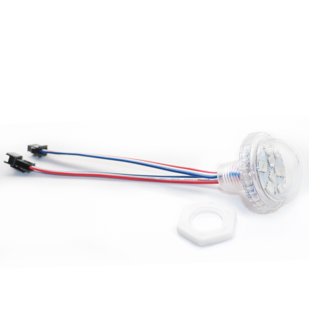 LED35mm9 lamp DC24V full color pixel lamp amusement marquee punch slide lamp point light source RGB style