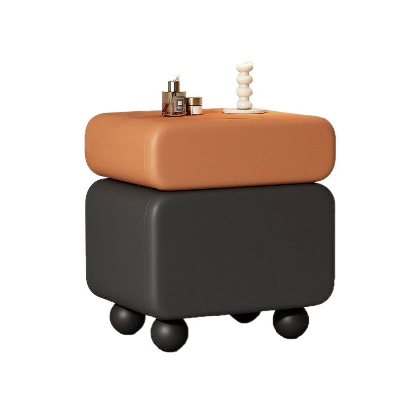 Designer Italian Light Luxury Solid Wood Bedside Table Minimalist Mid-Century Style Children's Small Apartment Simple Modern Bedroom Side Cabinet