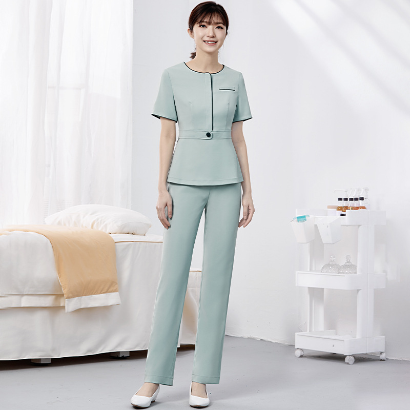 Xiangchunniao Classy Light Medical Beauty Care Nurse Uniform Suit Women's Spring and Summer Beauty Salon Dental Oral Pharmacy Work Clothes