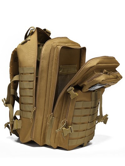 Cross-Border Tactical Backpack Men's Large-Capacity Multi-Functional Outdoor Mountaineering Hiking Sports Military Fans Waterproof Portable Backpack