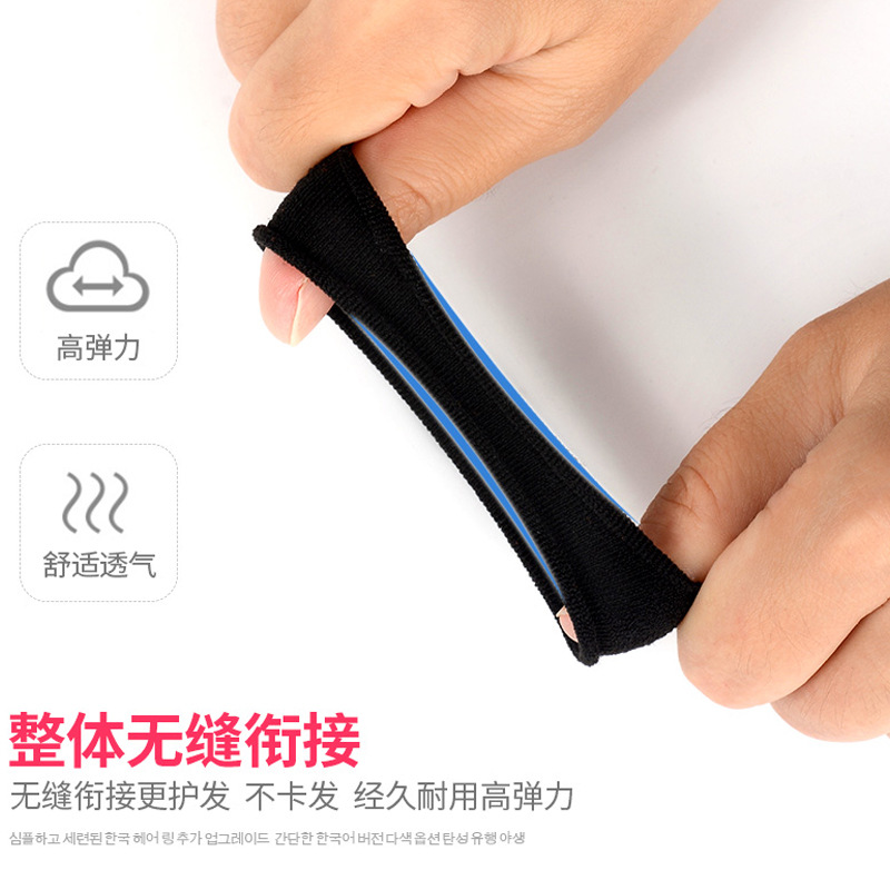 Hair Tie Rubber Band for Women, High Elasticity, Durable, Thick Hair Rope, Simple Hair Binding, Black Hair Ring for Braids