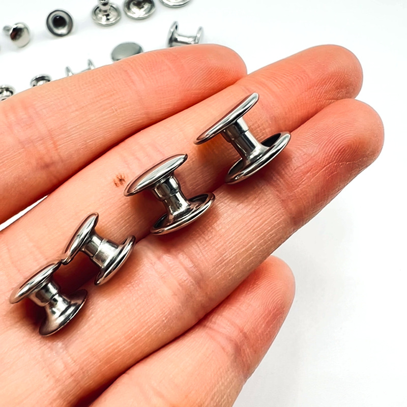 Ready Supply of Stainless Steel Double-Sided Impact Nails DIY Luggage Belt Fixed Decorative Accessories Multi-Specification Single-Sided Rivets