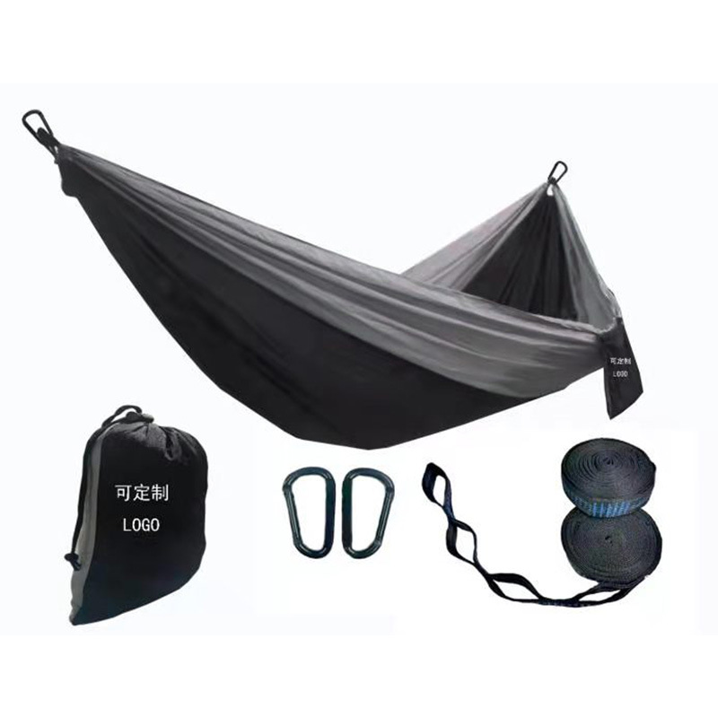 Hammock 210T Nylon commonly known as parachute cloth single double swing camping Amazon cross-border e-commerce