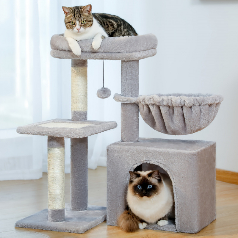 M 428 Durable Build Versatile Small Cat Tree for Indoor Use