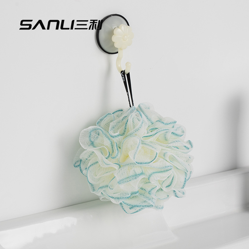 Sanli Towel Bath Ball Colorfulful Bath Flower 50g Bath Flower Scrub Back Bath Ball Toiletries Wholesale