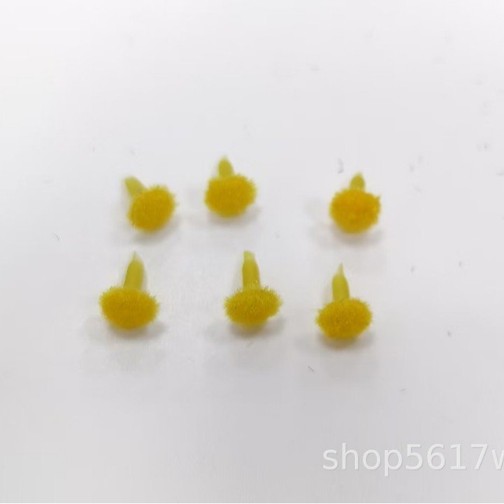 Diameter 0.8cm Foam Mesh Flower Material Artificial Flower Material Sunflower Sunflower Flocking Flower Core Chrysanthemum Core