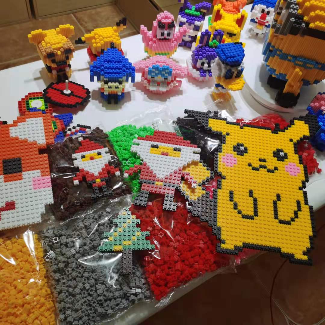 Compatible with Lego Bricks in Bulk 8mm Small Particle Toys Educational Assembly Series Children's Handmade Versatile DIY Visual