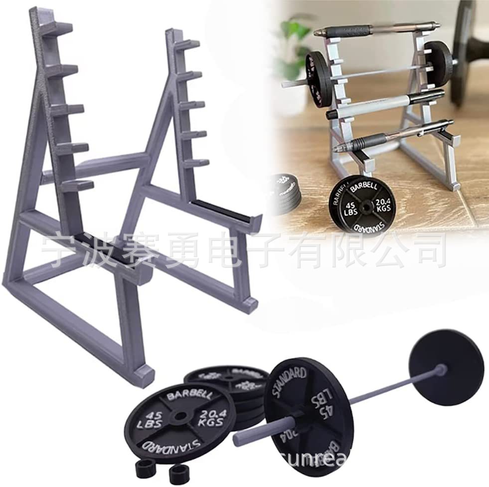 Squat Rack Pen Holder barbell Pen Holder mini desktop organizer Creative fitness enthusiasts fun