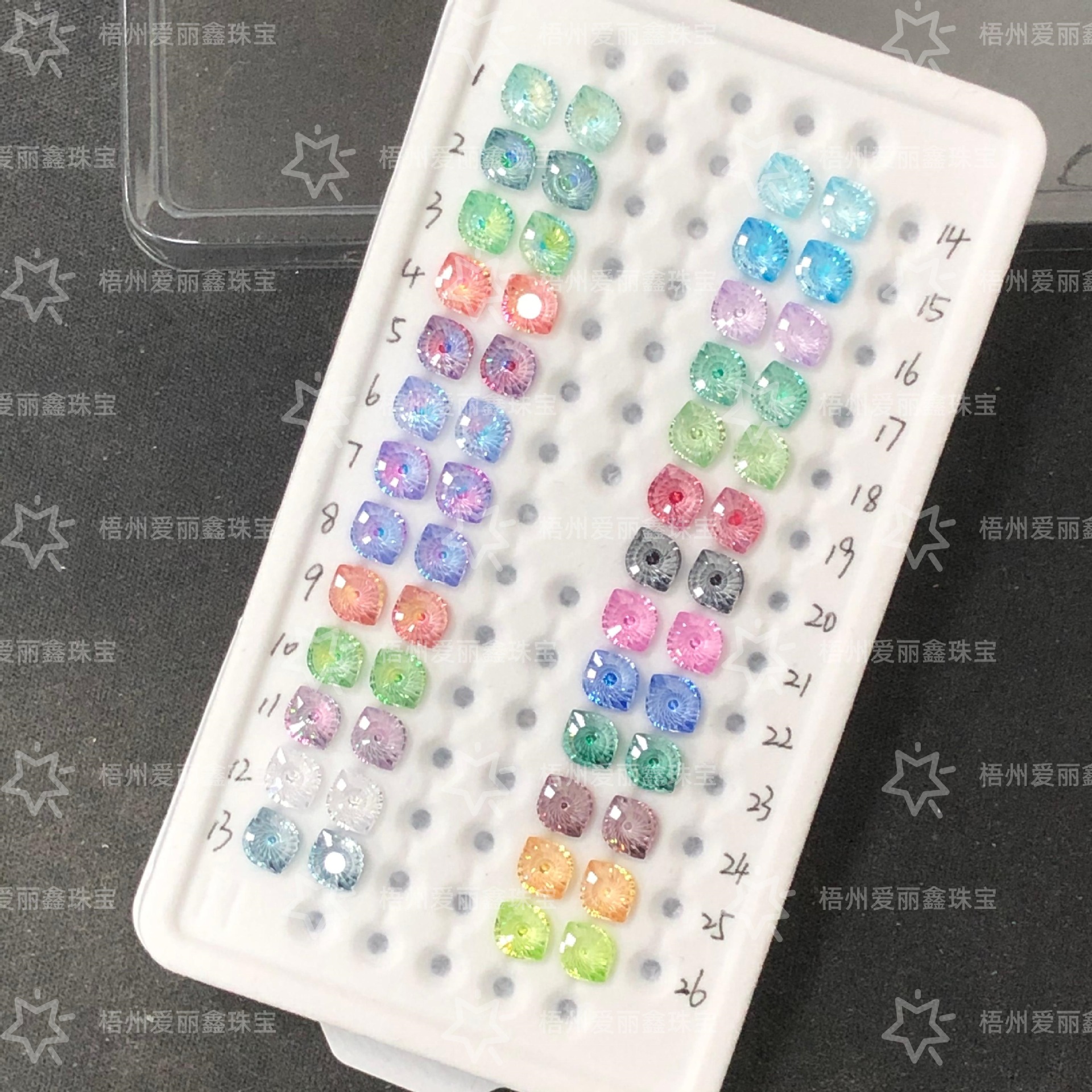 Unique Spiral Pattern Devil's Eye, Wuzhou New Product Direct Supply Earring Jewelry DIY Main Stone