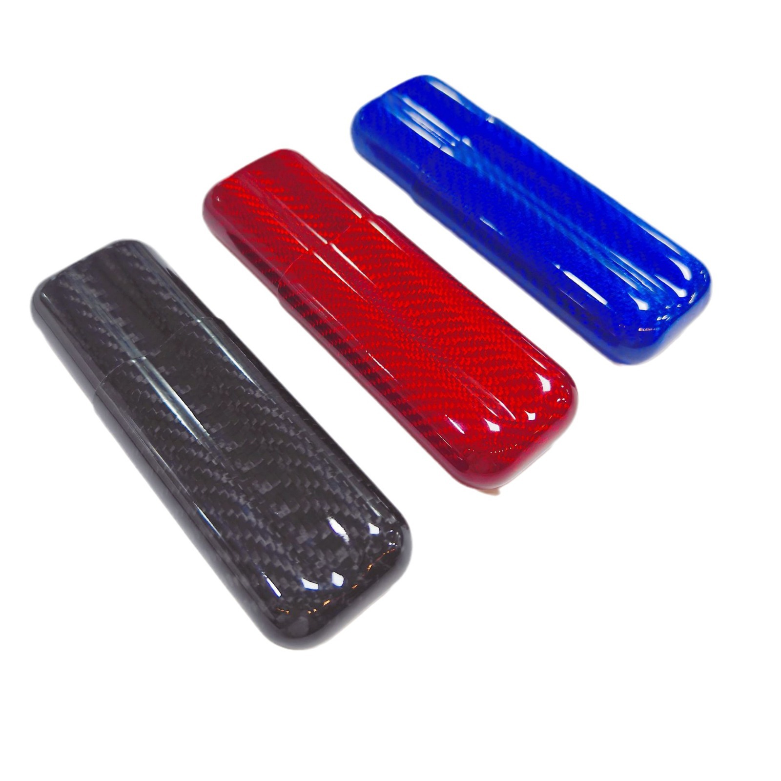 3K Glossy Matte Carbon Fiber Cigar Box, Two-Pack, Three-Pack Cigar Portable Box, Carbon Fiber Cigar Sleeve Cigarette Box