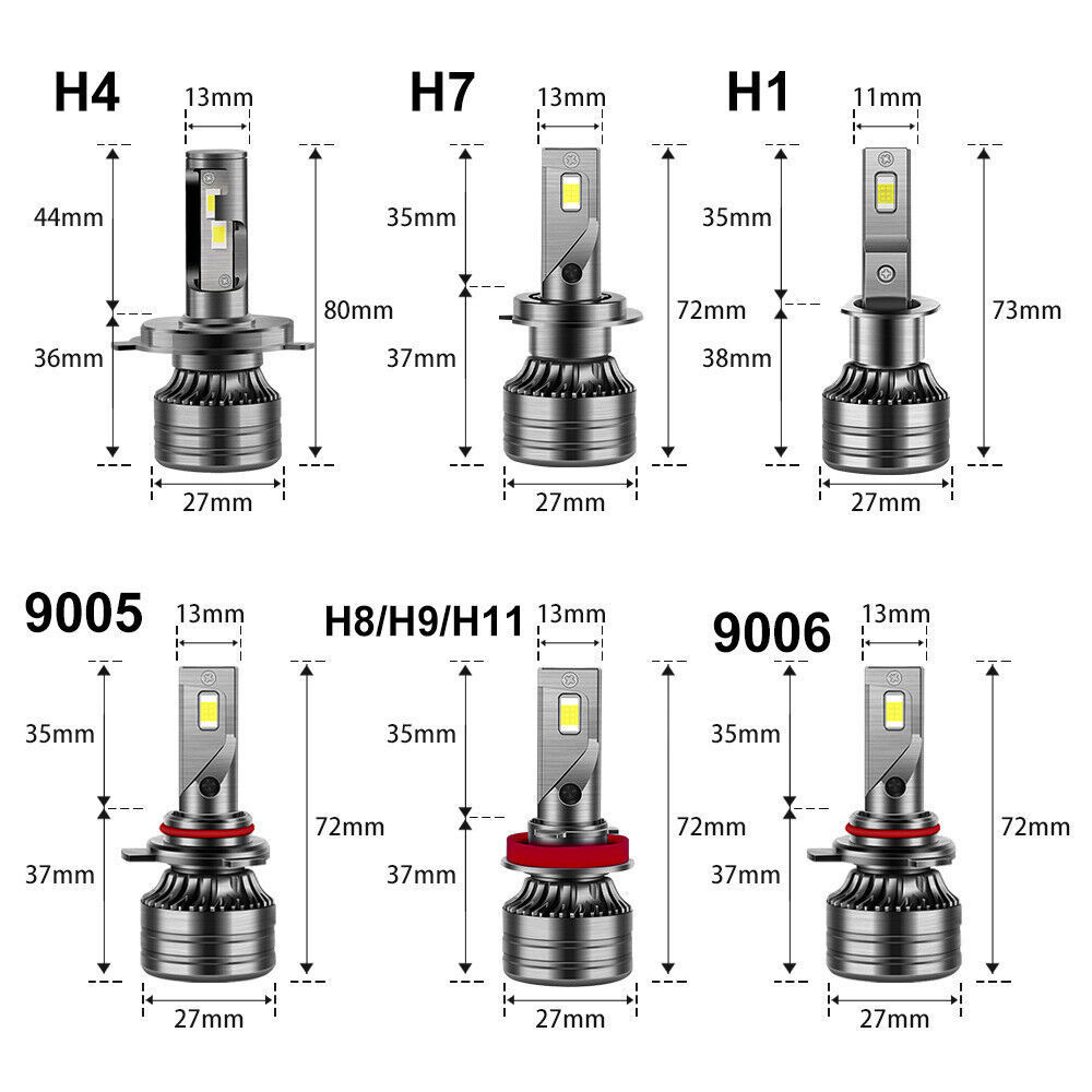 Blade led headlight H7H4H1 super bright spotlight car bulb modified car led headlight cross-border supply