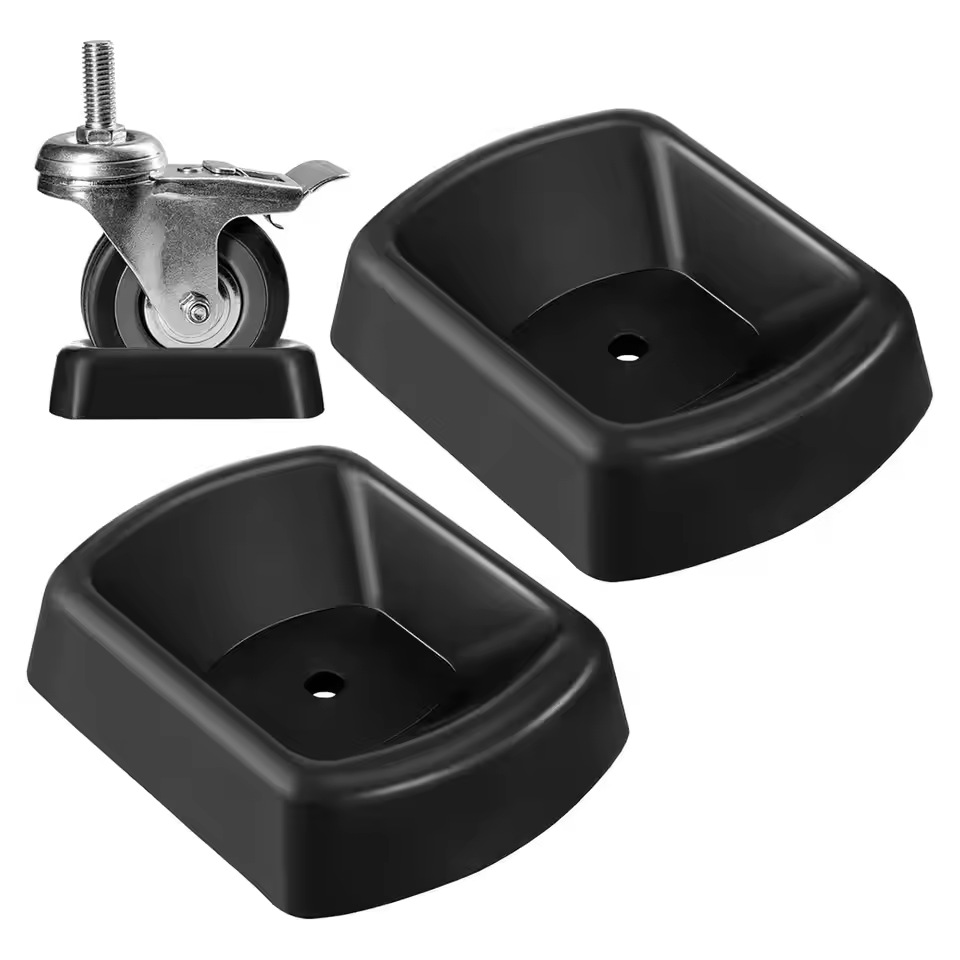 Rubber Block Non-Slip Rubber Caster Brake Large Small Double Size Rubber Tire Pad 0kg Top Caster