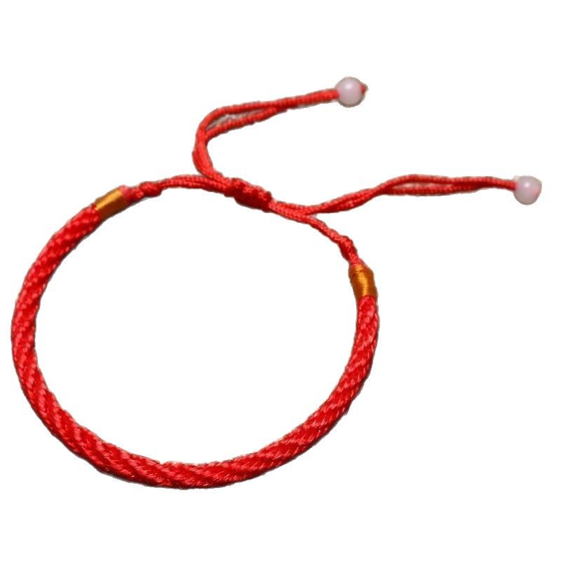 King Kong Red Rope Semi-finished Bracelet for Men and Women Handmade Couple Transferring This Year's Hand Rope Wearing DIY Woven Hand Rope