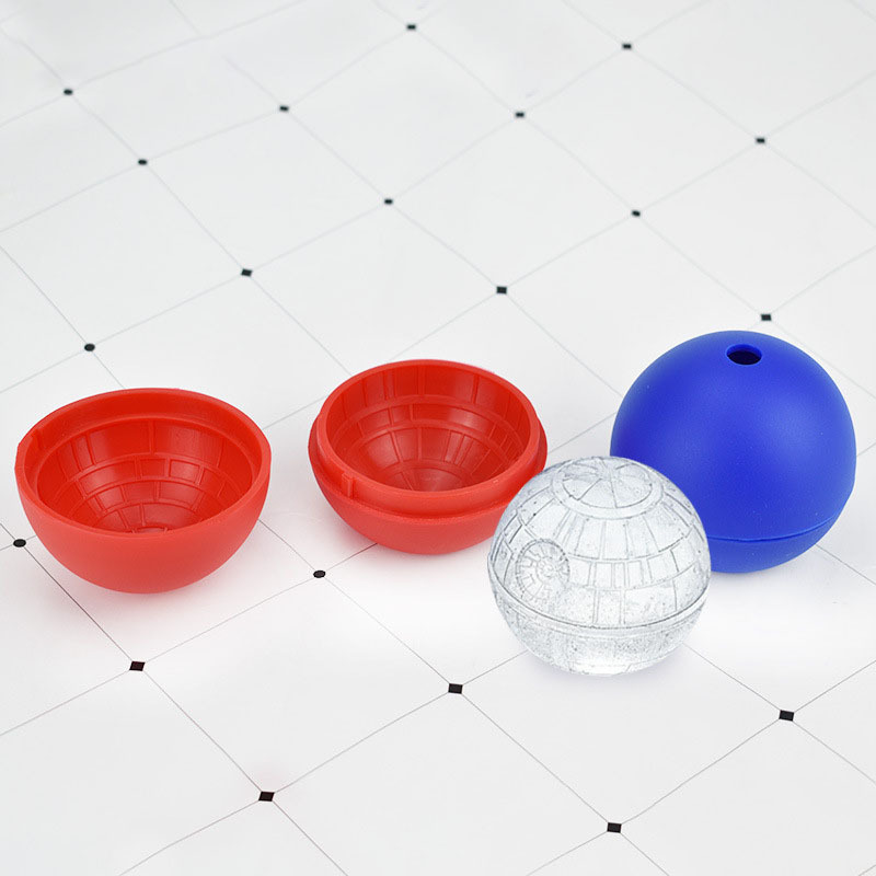 Creative Single Hole Whiskey Silicone Round Ice Ball Mold Maker Ice Ball Ice Box Spherical Frozen Ice Cube Ice Tray