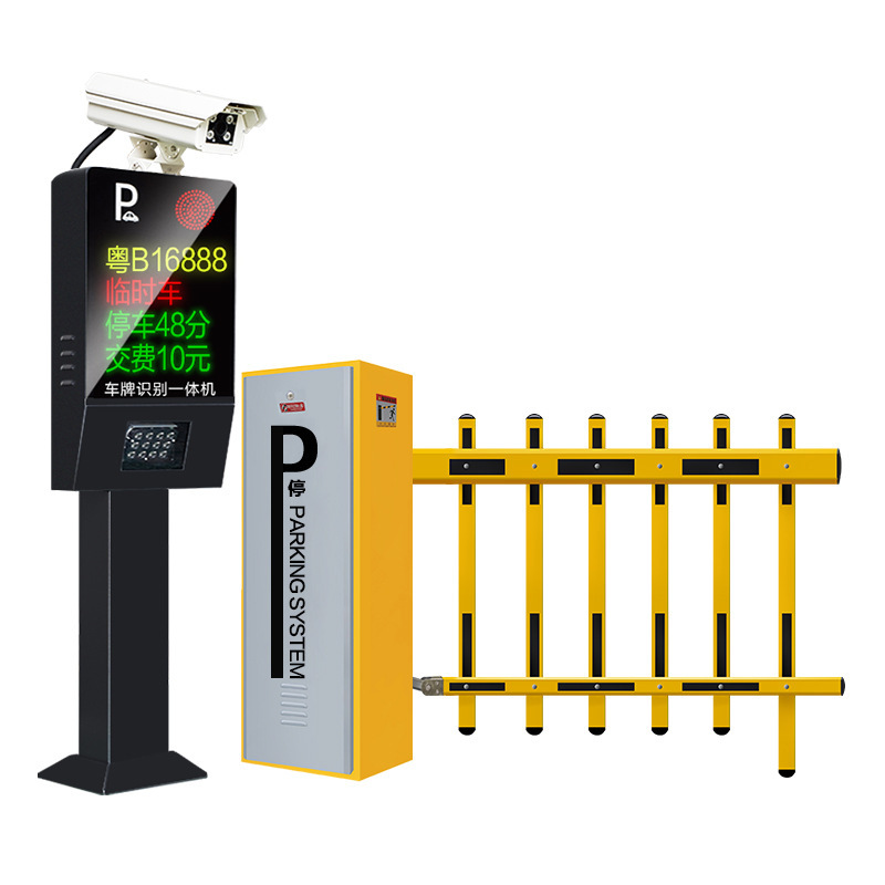 Customized face electronic sentry vehicle recognition camera barrier integrated machine parking lot license plate recognition system