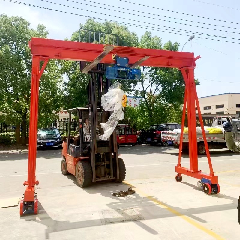 Gantry 2 tons 3 tons mobile gantry electric remote control operation trackless universal gantry gantry crane