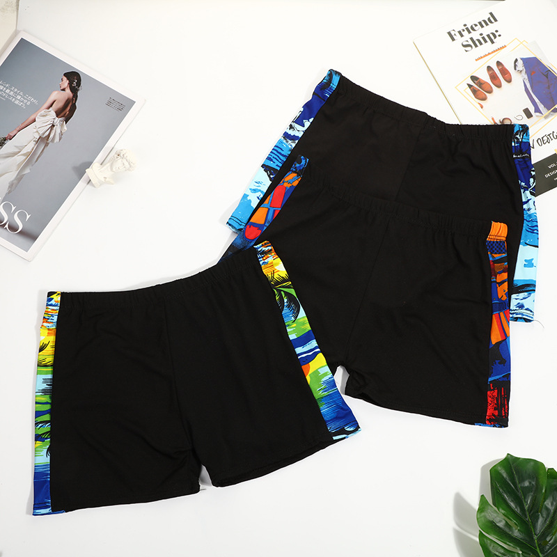 Adult Men's Swimming Trunks Plus Size Swimming Trunks Swimming Pool Close-fitting Large Children's Boxer Shorts Hot Spring Bath Beach Pants