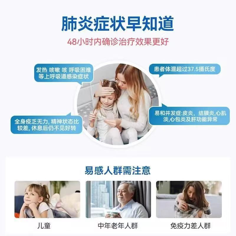 Inote A and B pulmonary branch triple A flow B flow mycoplasma pneumoniae virus three-in-one test card single copy