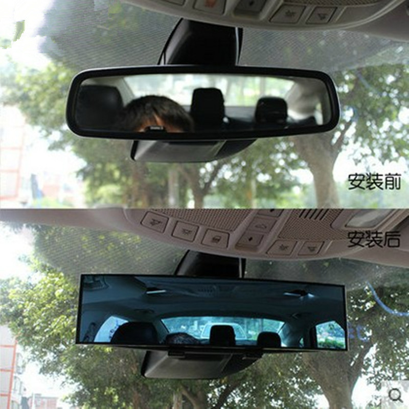 Car Supplies factory wholesale curved mirror large View Car Rearview Mirror HD anti-glare optical glass blue mirror