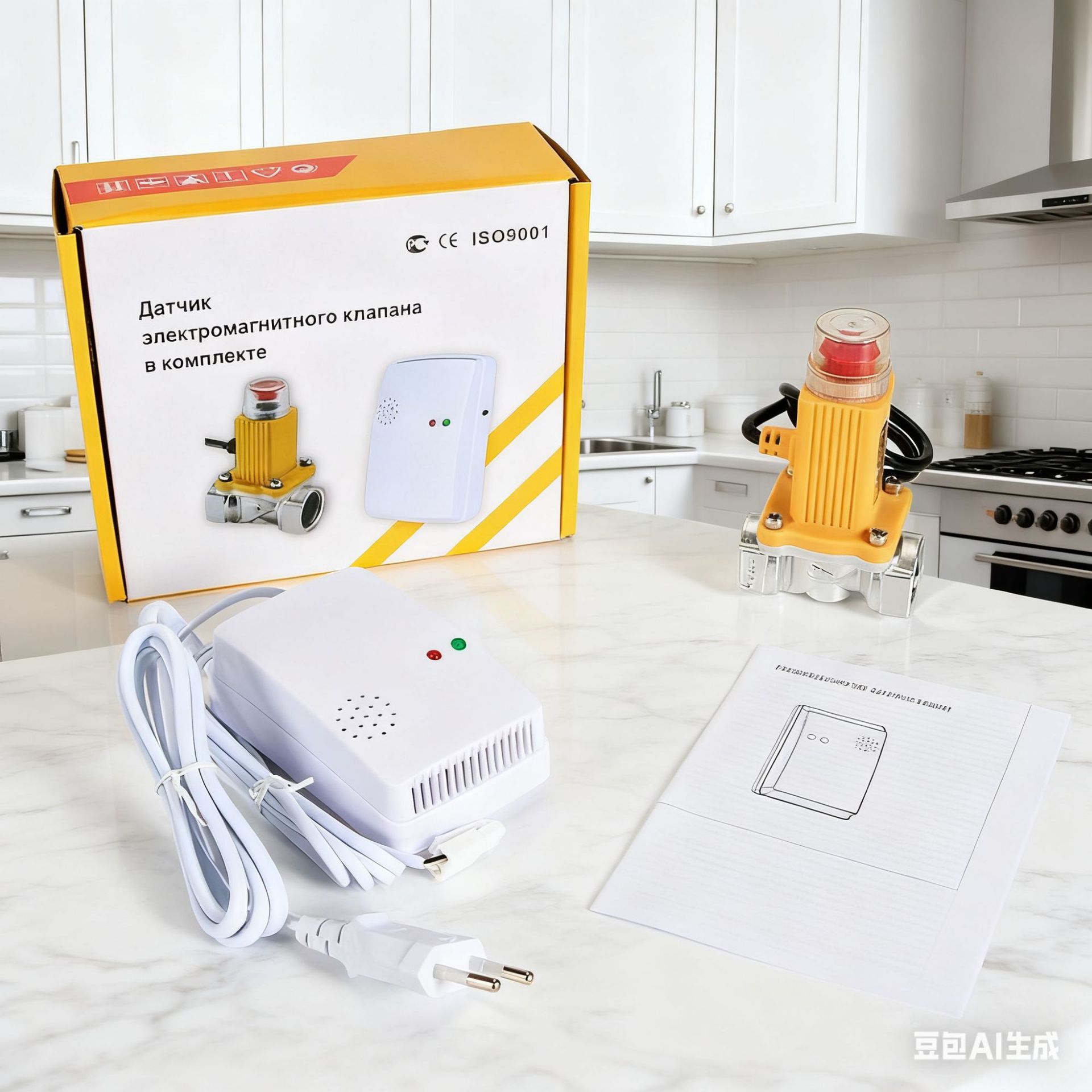 Сигнализация о утечке газа с автоматическим отключением для кухонных газовых баллонов