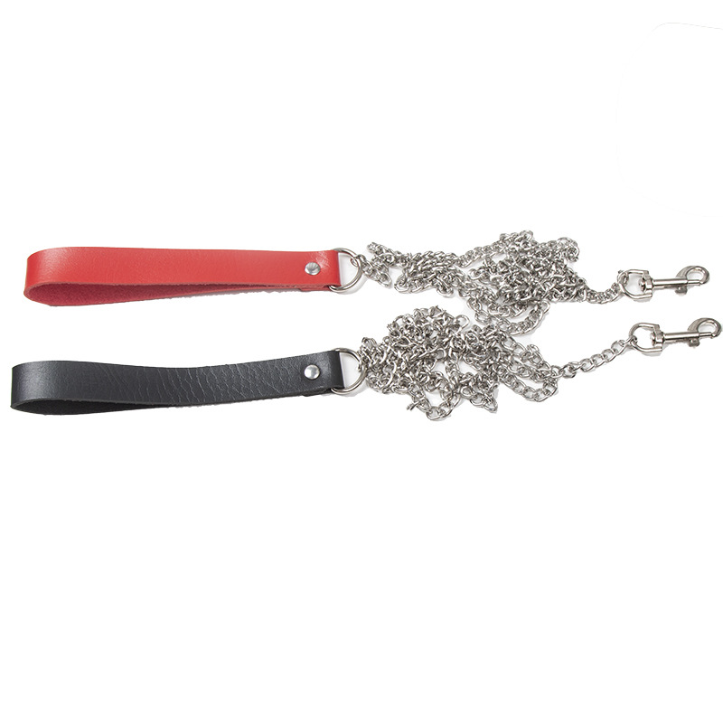 Cross-Border Collar Chain Sm  Device Flirting Couple Traction Rope Leather Bundle Bendable Traction Belt Factory Direct Sale