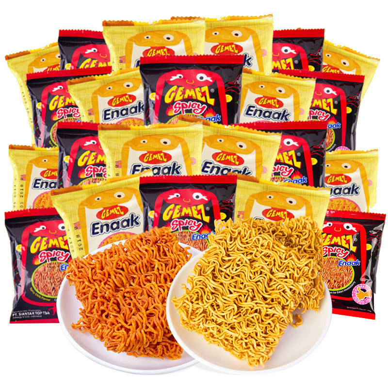 GEMEZ Indonesia imported enaak chicken noodles simply dry instant noodles full box of online popular casual snacks