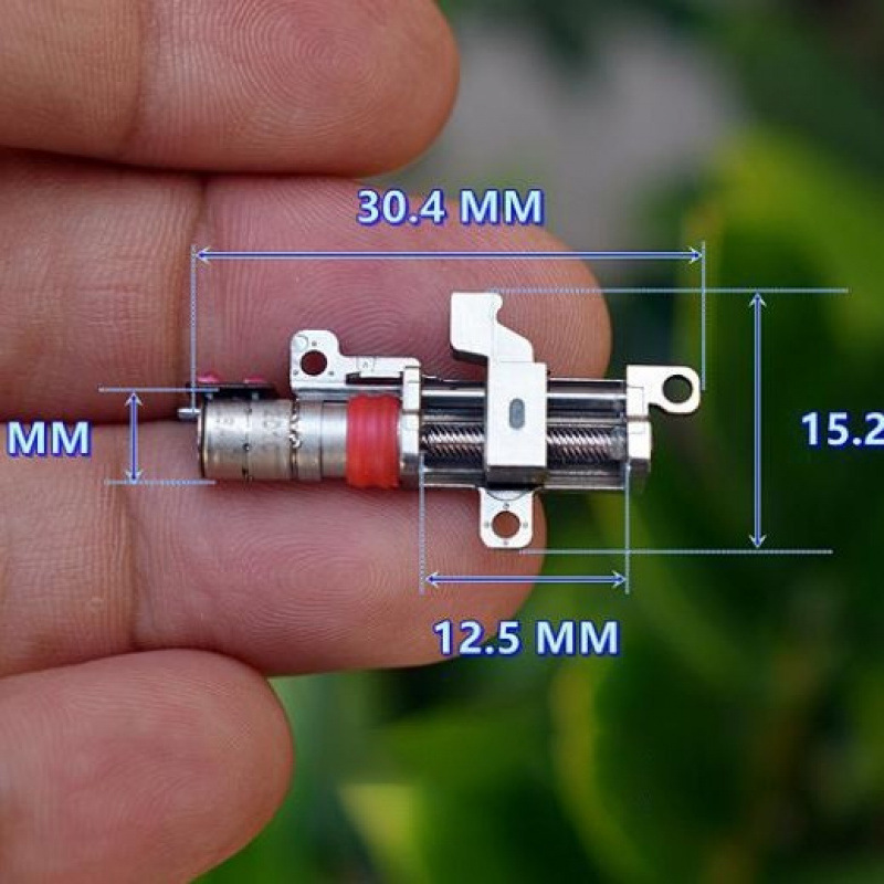 Micro Screw Stepper Motor Slide, All-Metal Planetary Reduction, Mobile Phone Camera Push Rod Lift Motor