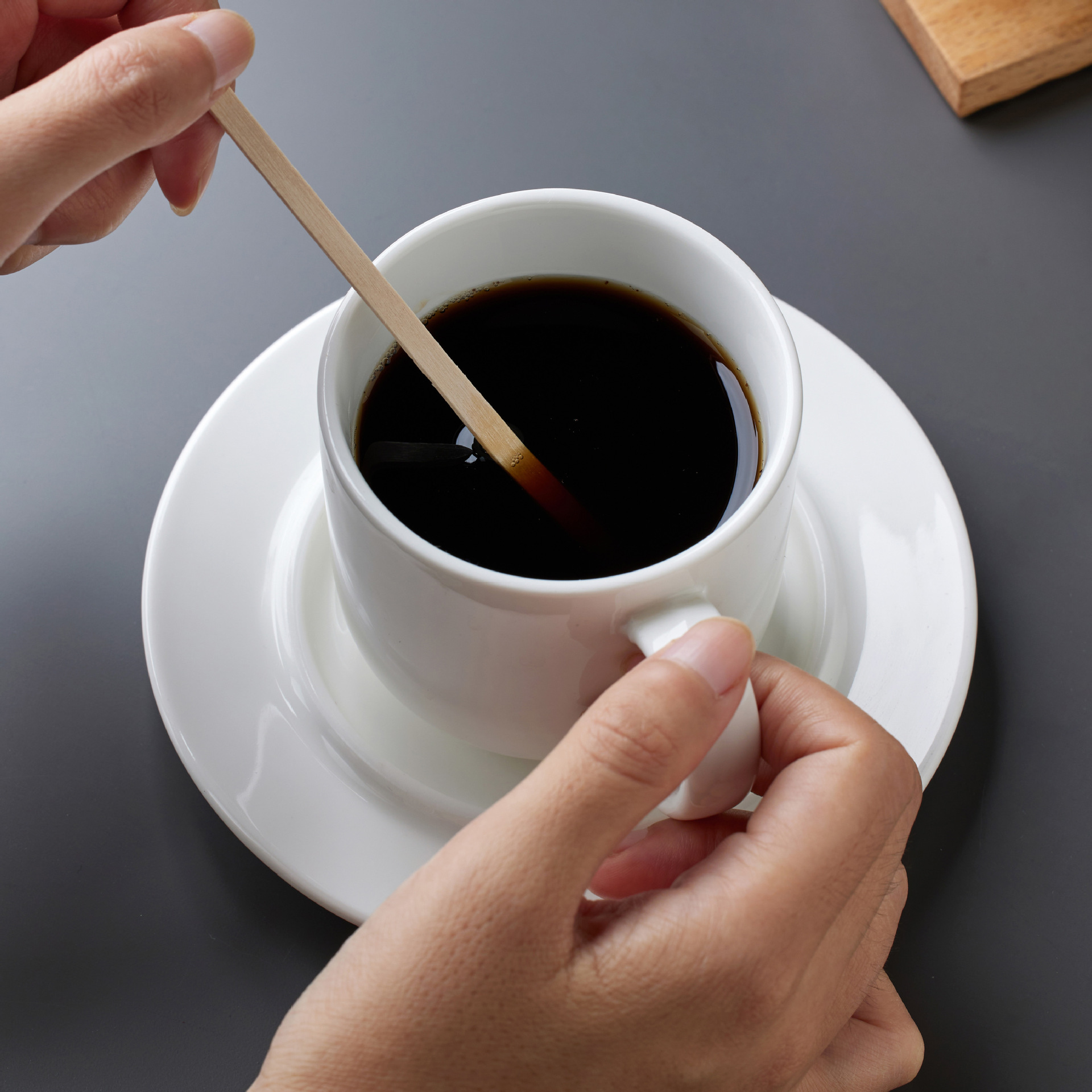 Disposable Coffee Stirring Stick Wooden Long Handle Baby Milk Powder Stirring Stick Hot Drink Separate Packaging Honey Stirring Stick