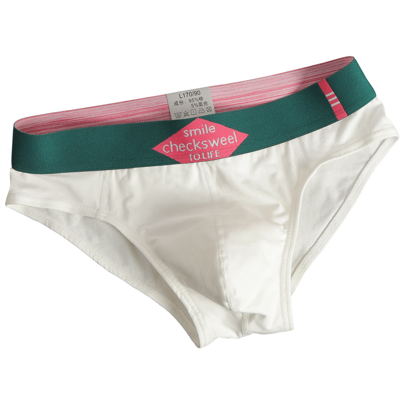 Men's underwear men's cotton briefs summer sports personality youth loose breathable briefs short shorts