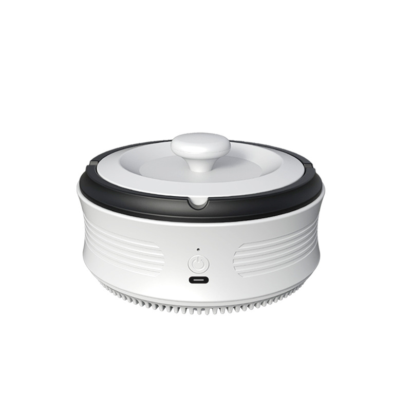 2024 new car ashtray automatic intelligent with cover multi-function anti-fly ash smoke and smell car ashtray