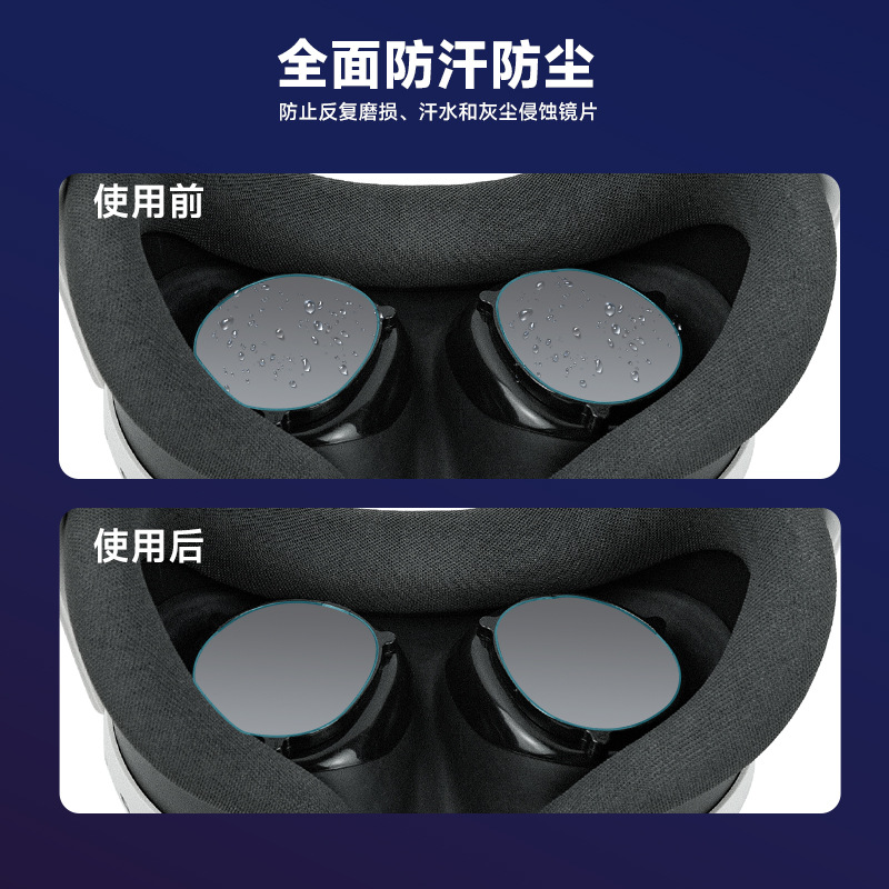 Meta Quest 3 Lens Protective Film, Ultra-Thin, Specially Designed to Fit the Lens, Explosion-Proof, Scratch-Resistant, Fingerprint-Resistant, Anti-Fouling, Precise Fit