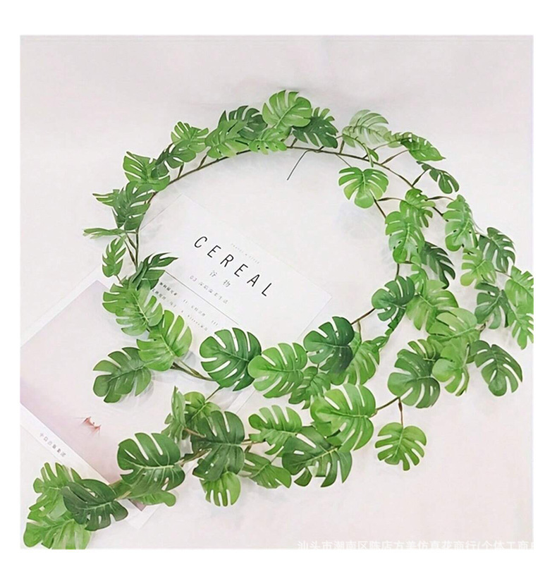 Simulation Plant Vine Vine Green Plant Wall Hanging Decoration Living Room Indoor Chlorophyllum Decoration Wall Hanging Jianglong Weeping Willow Leaves