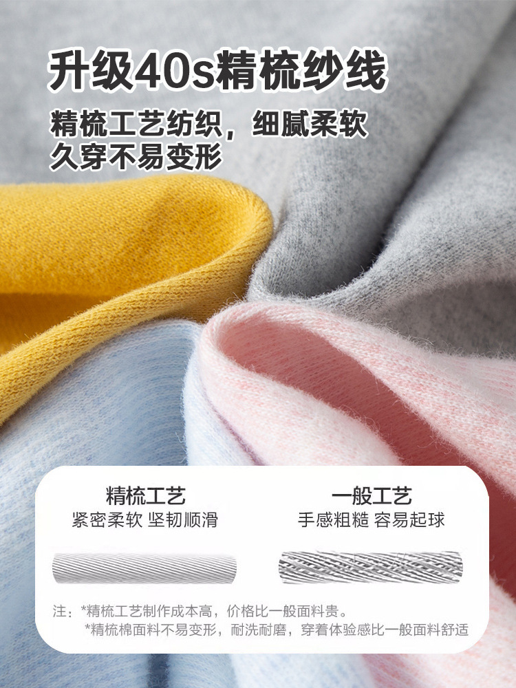 Autumn and Winter Children's Seamless Pure Cotton Long Johns Single Piece Pants Striped Loungewear Pants for Older Children Spring and Autumn Sleep Pants