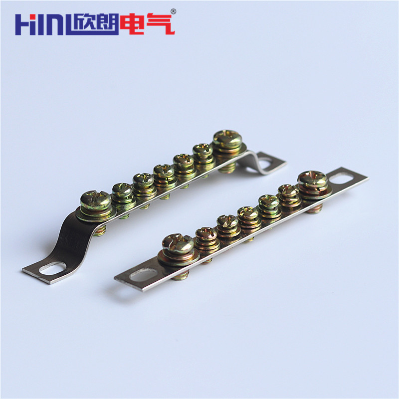 Factory direct pure copper zero ground row 5 holes 7 holes 10 holes 2*15 20 3*25 long distribution cabinet wiring copper row