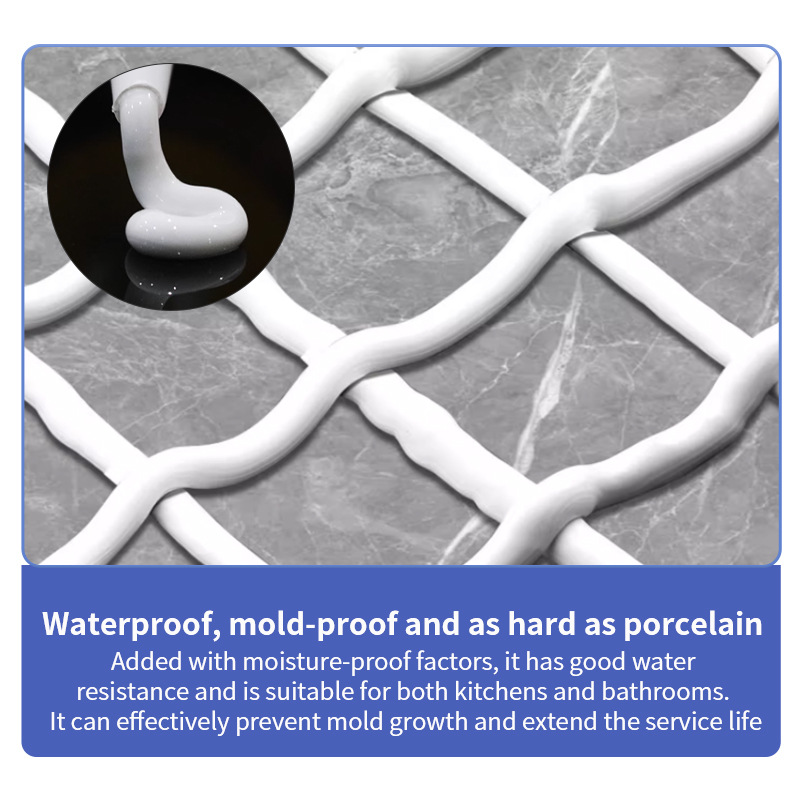 Orange Craftsman Water-Based Grout for Tiles and Floor Tiles, Special Kitchen and Bathroom Tile Gap Filler, Waterproof and Mildew-Proof