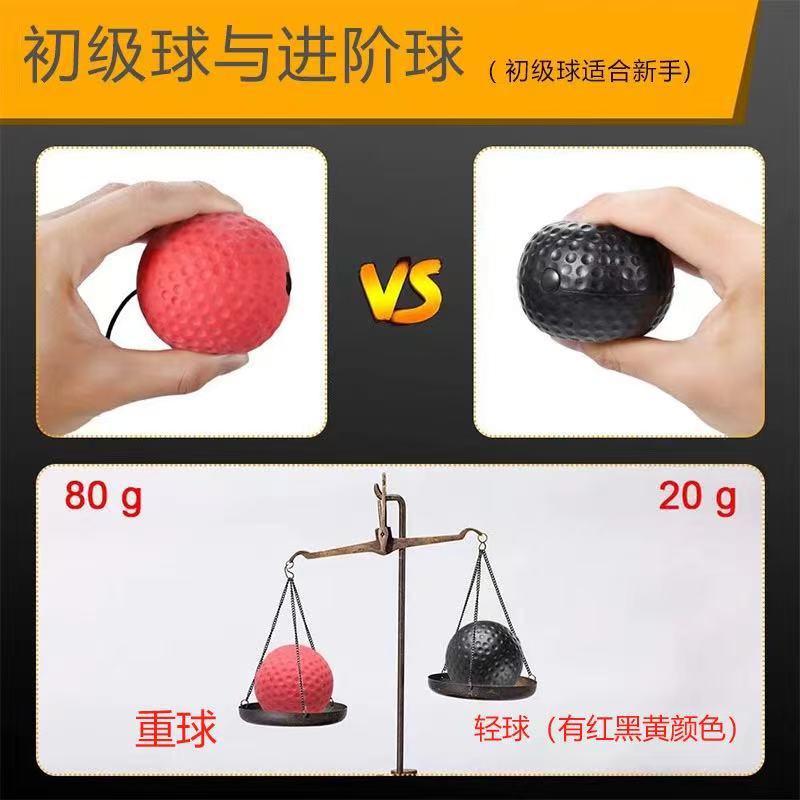 Boxing Ball Rebound Speed Ball Head-Mounted Boxing Reaction Ball Fitness Adult Decompression Vent Sports Professional Training