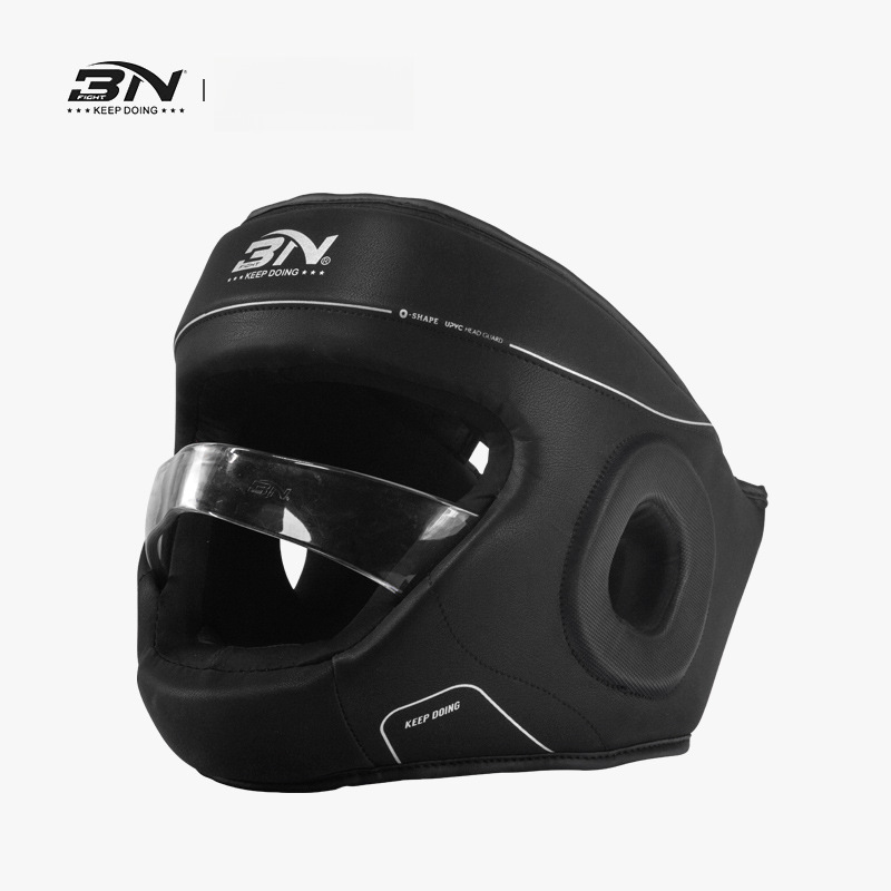 Шлем Bn Fight для бокса, полностью закрытый, утолщенный защитник головы и челюсти для тхэквондо, шлем для тайского бокса