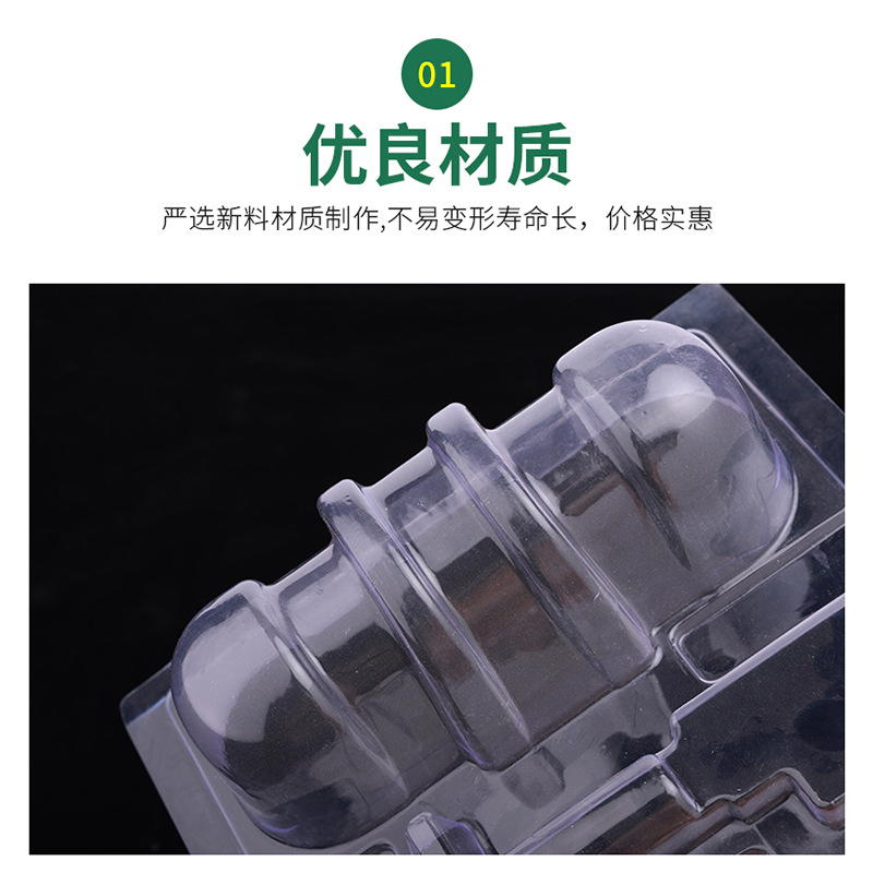 Zhejiang manufacturers pvc cosmetic flocking blister inner holder pp blister packaging box pet essence oil bottle cosmetic inner holder